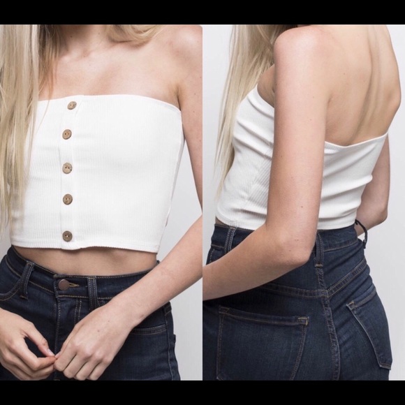 1 Left🌷Apple Tree-Boutique White tube top🌷 - Picture 5 of 8